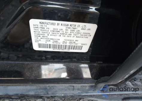 2011 Infiniti G37X from USA, damaged, VIN JN1CV6AR3BM411339